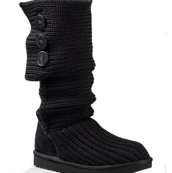 UGG Cardy Classic button knit tall boots women's - Picture 4 of 16